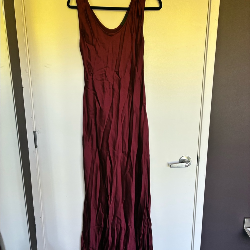 Nili Lotan Burgundy Maxi Dress